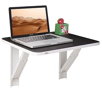 Wudore Compacto Urban Homes EWT-WC-T01 Wall Mounted Folding Laptop Table (Black)