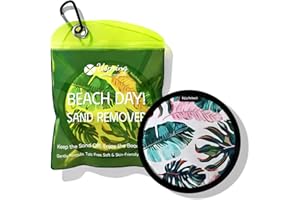Uspring Sand Remover for Beach, Sandscreen Sand Remover Beach Essentials, Sand Removal Bag, Beach Accessories, Vacation Essentials, Beach Must Haves, Free of Talc and Fragrance, Gifts for Women
