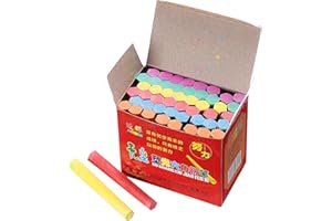 PATIKIL 96 PCS Chalkboard Chalk, Dustless Chalk Small Bulk Colored Thin for Chalkboard Blackboard Classroom Adults Indoor Hom