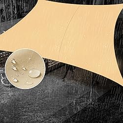 SUNNY GUARD Waterproof Sun Shade Sail 10' x