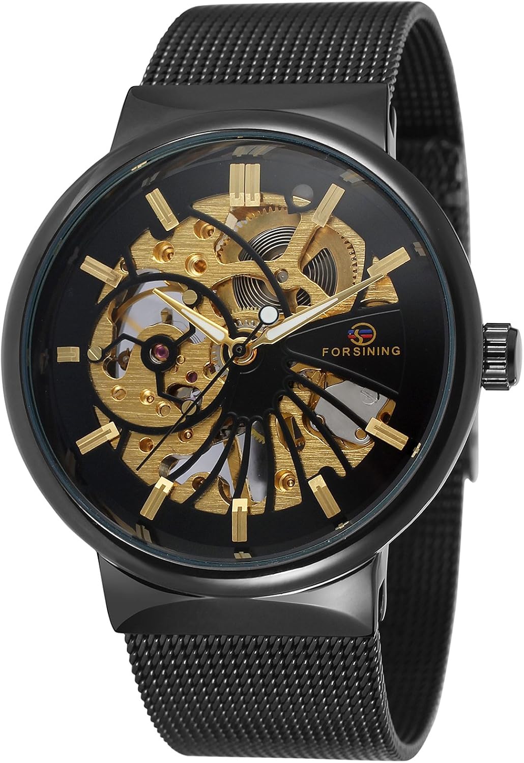 Montre Homme Forsining Classique Acier Inoxydable - Cadran 41 Mm - Quartz - Étanche 30 M