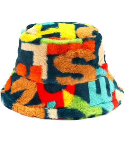 Fuzzy Bucket Hat for Women Winter Fluffy Furry Plush Faux  display picture 1