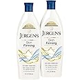Jergens Skin Firming Body Lotion for Dry to Extra Dry Skin, Skin Tightening Cream with Collagen and Elastin, Dermatologist Tested, Hydralucence Blend Formula, 8 Oz, Pack of 2