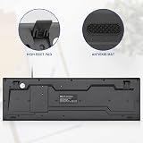 Rii RK907 USB Wired Keyboard Full Size 104 Keys UK Layout Mac Windows Android view 6