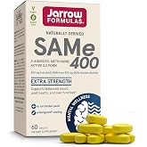 Jarrow Same Supplement 400 mg, Extra Strength, 60 Tablets | High Concentration Of Active S,S Form, Supports Joint Health, Liver Function, Brain Metabolism, Mood &amp; Antioxidant Defense