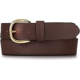 Eddie Bauer Women's Casual Leather Belts with Durable Metal Buckle