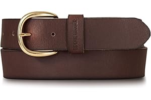 Eddie Bauer Women's Casual Leather Belts with Durable Metal Buckle