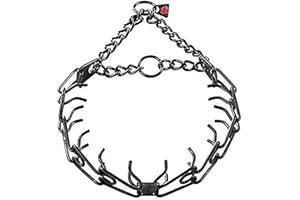 HERM SPRENGER Sprenger Black Stainless Steel 2.25mm Pinch/Prong Collar Fits up to 13" Neck