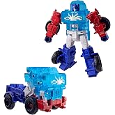 Transformers CYBERWORLD Optimus Prime Cyber Changers Energon Surge | 4-Inch Action Figure | Quick Change to Truck Mode | Robot Toys for Kids 6+