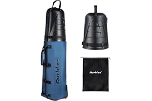 Durbles Golf Travel Bag with ABS Hard Shell Top – Golf Bag with 1680D Waterproof Fabric, 7mm Padding & Wheels – Golfing Accessories Travel Case for Airlines – Fits Most Club Bags & Sports