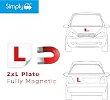 Simply TL1000 Twin Pack Fully Magnetic Car L Plates Red view 2