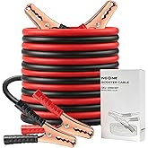 NOONE Jumper Cables for Car Battery, Heavy Duty Automotive Booster Cables | for Jump Starting Dead or Weak Batteries (10-Feet)