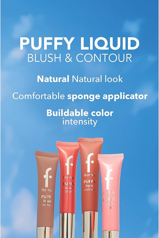Puffy Liquid Contour 003 Deep – Aufbaubare flüssige Kontur mit Schwamm-Applikator, natürliches strahlendes Finish