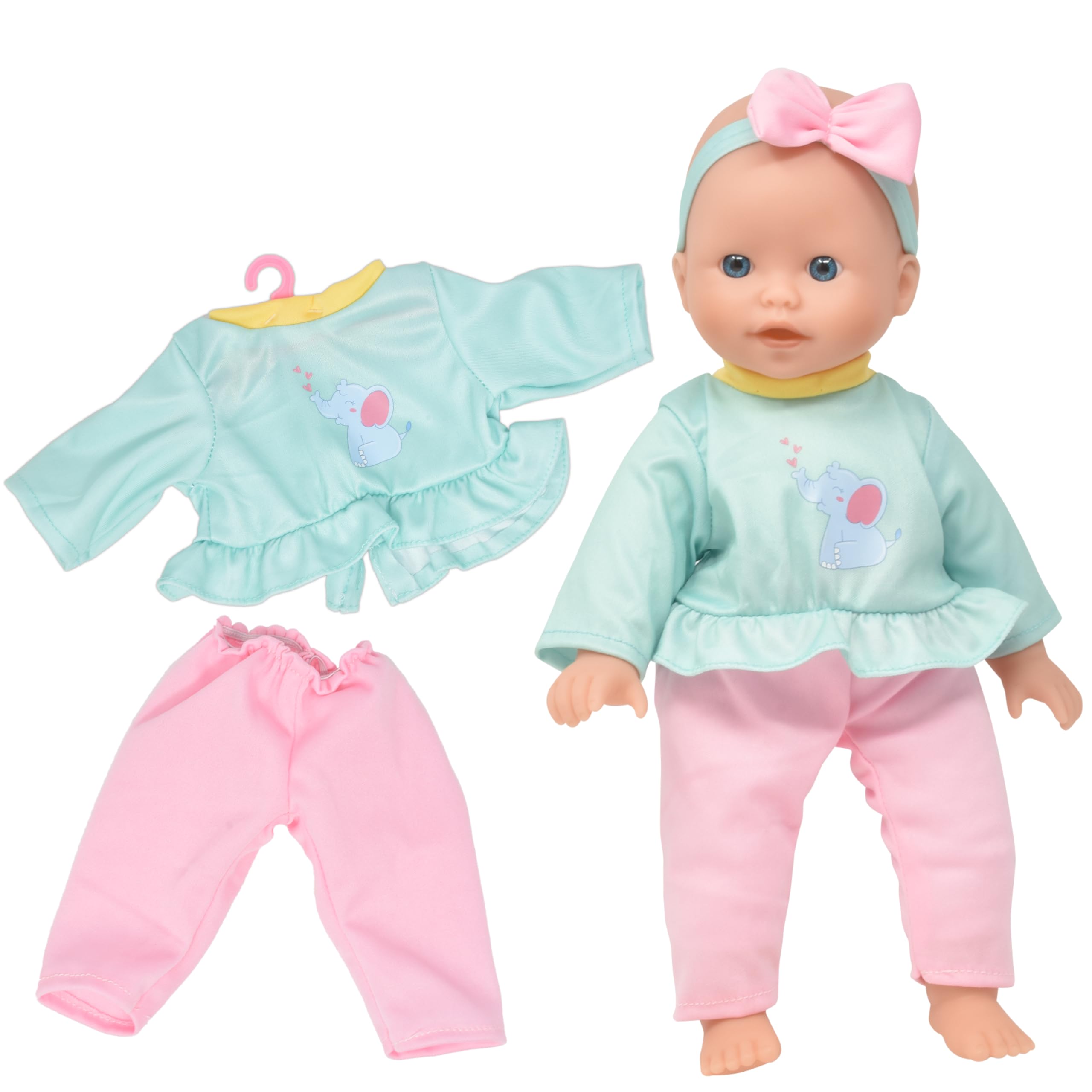 Dolls To Play Soft Body Baby Doll, 14 Inch Doll with Clothes Set and Accessories
