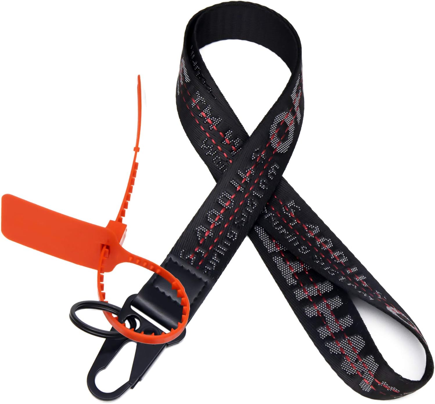 Keychain Lanyard Canvas Office Badge Lanyard,Industrial Mobile Phone Lanyard Personality Letter Embroidery Canvas Lanyards Key Chain for Id Badge Holder,Keys,Card,Cell Phone,Wallet