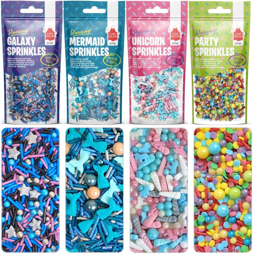 Cake Decor Stunning Sprinkles Mixes Fun Edible Themed Cake
