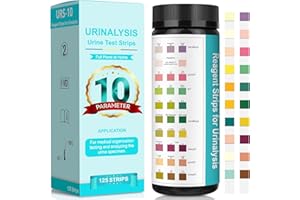 125 Strips 10-in-1 Urine Test Strips for Urinalysis 10 Parameters - Fast Testing Kit for Kidney, Liver, UTI, Ketone, Protein 