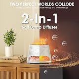 SALKING 2-in-1 Ultrasonic Essential Oil Diffuser Himalayan Salt Lamp 150ml view 3