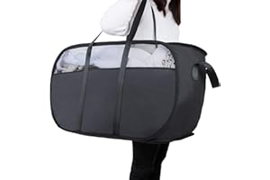 XIAYAN Pop Up Laundry Hamper，with Durable Handles collapsible laundry basket，Easy to Open and Fold for college Dorm,kids room，travel (Black)…