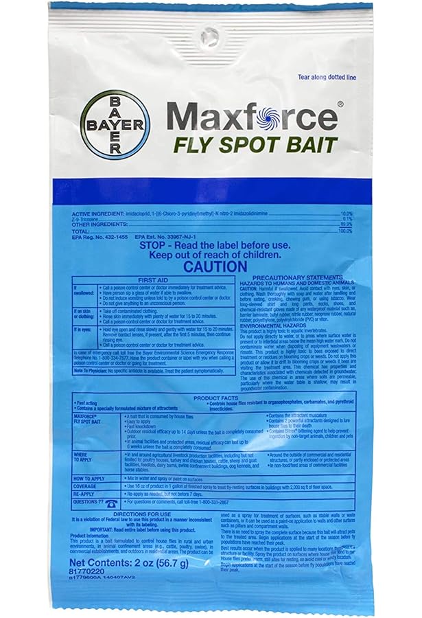Maxforce granular fly bait label