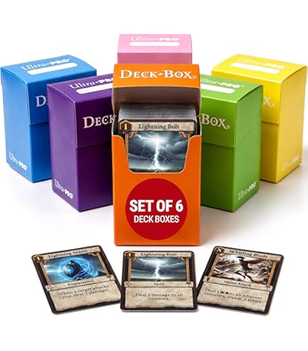 Amazon.com: Ultra Pro Dual Deck Box, Standard, Red : Toys & Games