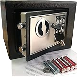 Yuanshikj Electronic Deluxe Digital Security Safe Box Keypad Lock Home Office Hotel Business Jewelry Gun Cash Use Storage mon