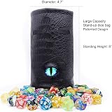 Haxtec Standing Dragon Eye Dice Bag Blue L Brand New view 3