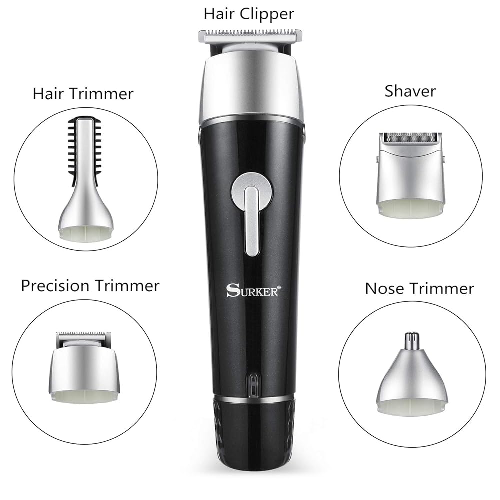 Electric Grooming Kit for Men, 5 in 1 Multifunctional Waterproof aooty