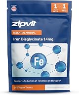 Zipvit Iron Tablets 14mg 365 Vegan Easy-Open Eco Pouch