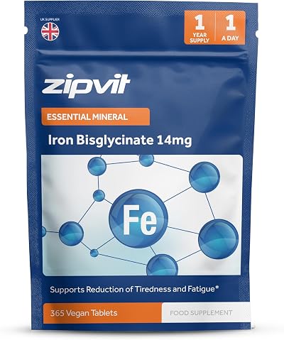 Zipvit Iron Tablets 14mg 365 Vegan Easy-Open Eco Pouch