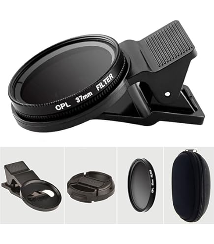 Portable Universal 52mm Thread Clip For Cell Phone Camera Assistant Lens And Effects Filters, For IPhone, Samsung And Other Camera Phone Lens Installation 52mm ND, CPL, UV And Other Filters