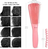 BESTOOL Detangle Hair Brush for Black Natural Hair Curly 3/4abc Texture Pink view 4