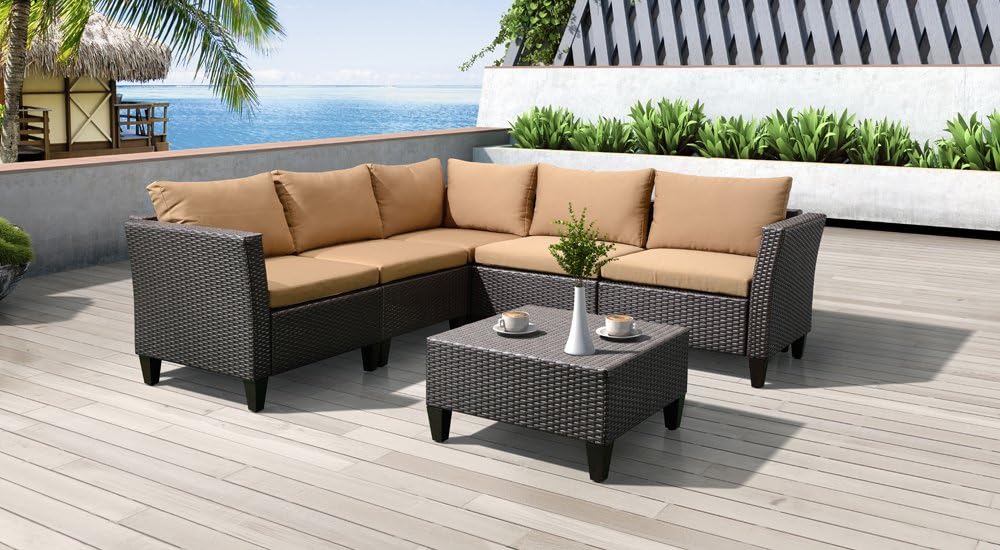 V Shaped 100 L X 33 5 D X 31 H Patio Furniture Sectional Couch Covers Durable