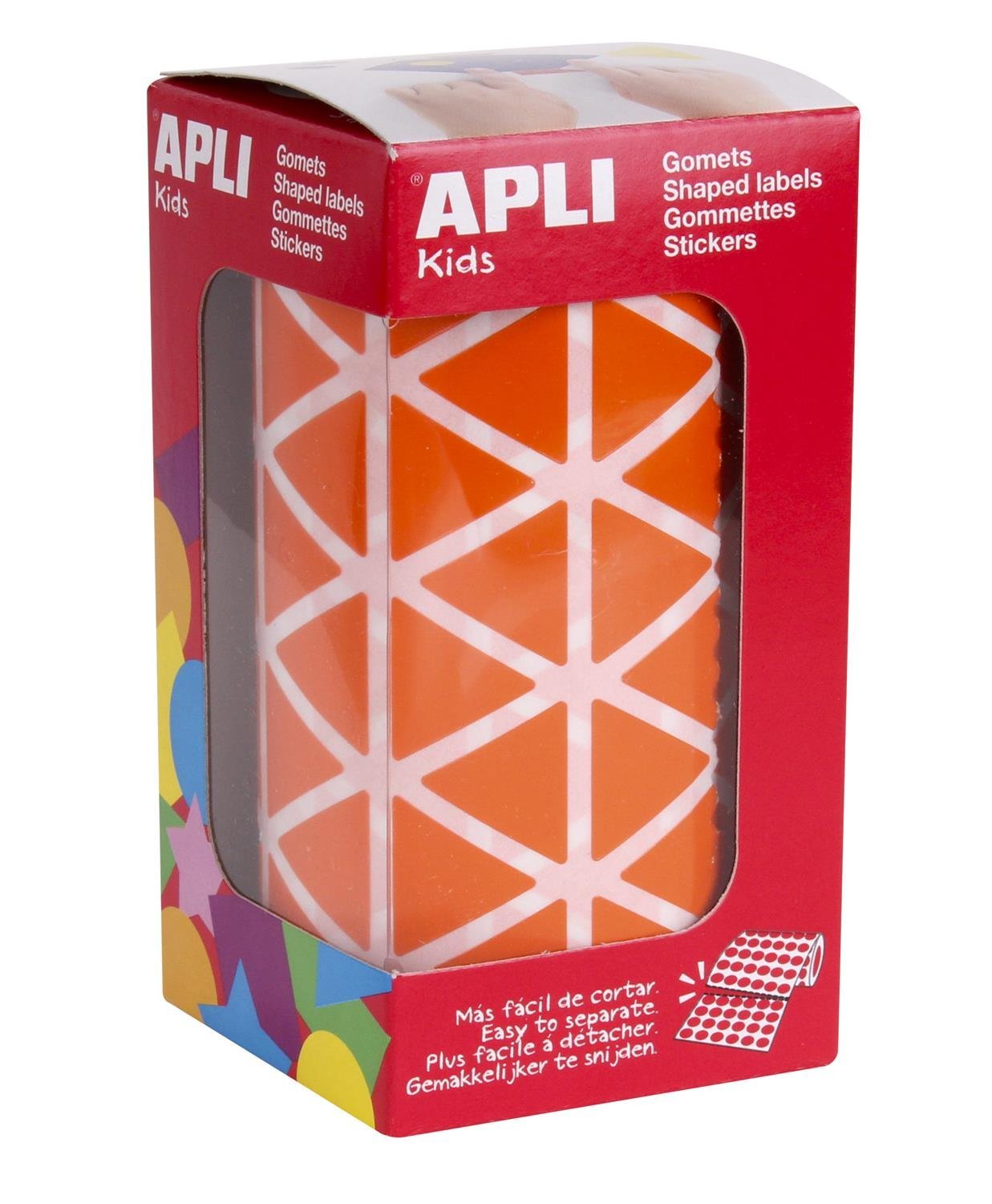 APLI Kids 20mm Orange Triangle Rubber — image 1