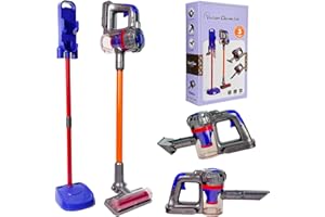 BAYMI 3-in-1 Kids Vacuum That Really Works - Toddler Vacuum Cleaning Toy Set, Kids Working Play Vacuum Cleaner with Real Suction, Pretend Play Interactive Montessori Toys for Toddlers 3 4 5 6+
