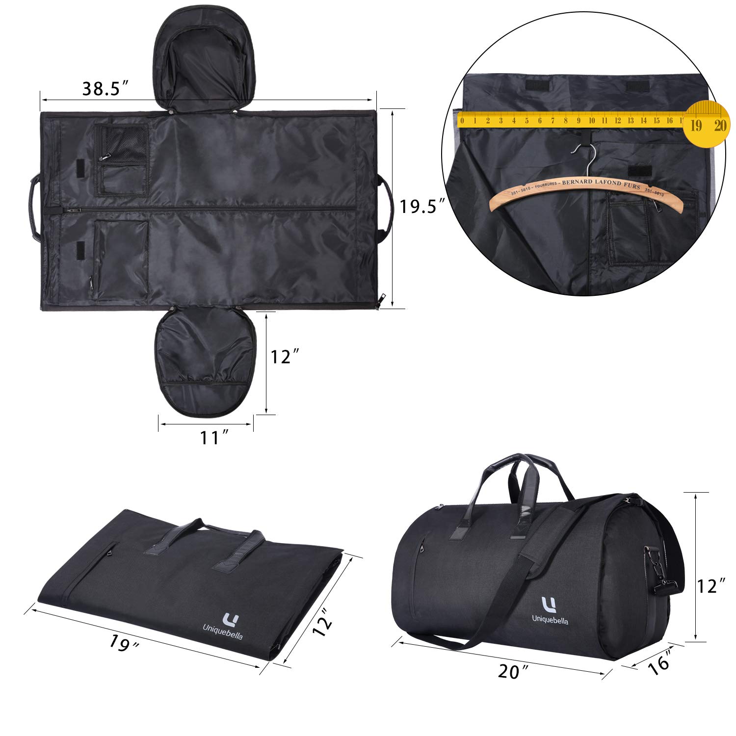 berjayatvet.edu.my UNIQUEBELLA Suit Carrier Suit Bag Business Travel