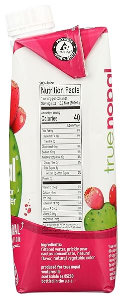 TRUE NOPAL BEV CACTUS WATER, 16.89 OZ