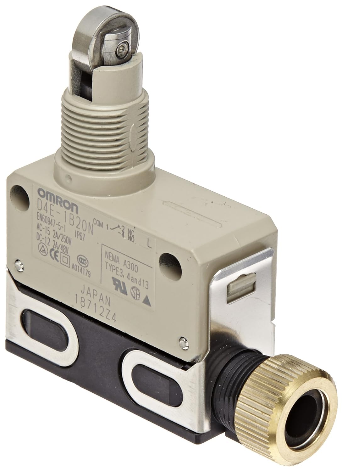 Omron D4E1B20N Small Slim Sealed Limit Switch, General Purpose