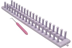 Crafting Essentials 15 Inch Long Knitting Loom Kit - Easy Knitting Loom with Needle & Hook
