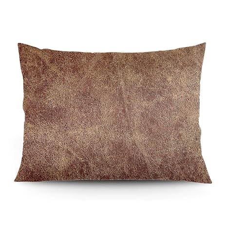 Amazon Com Eratdatd Customized Old Leather 2026 In Pillow Cover