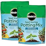 Miracle-Gro Seed Starting Potting Mix, 2-pack 8 qt., For Use in Containers