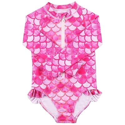 Buy Toki Jjang Baby Girls Swimsuit Toddler Long Sleeve One Piece Swimwear With Zip Online In Turkey B08sj494hb