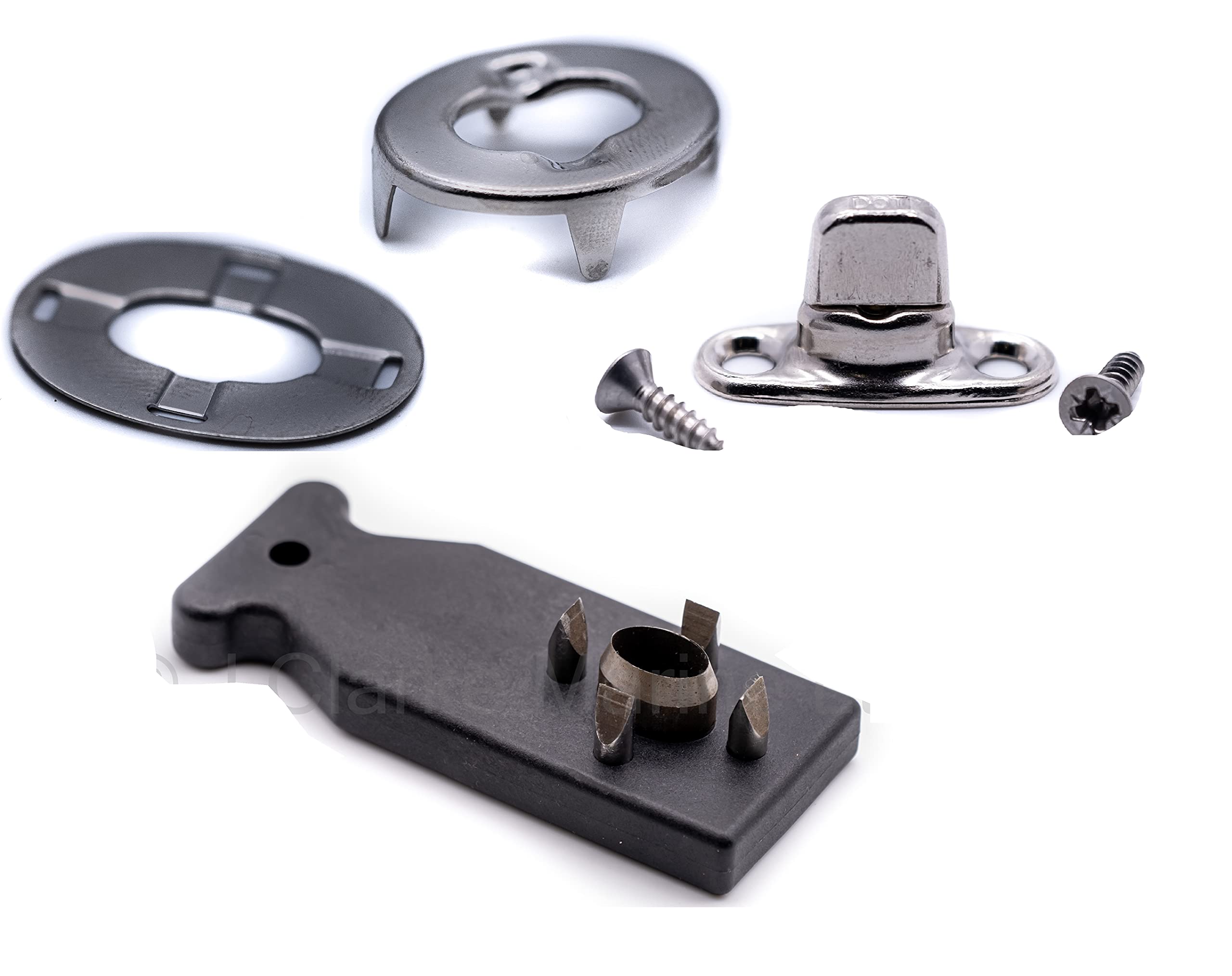 Turnbutton fastener 6mm kit with cutting tool GENUINE DOT BRAND Eyelet, base studs, screws for boat canopy canvas cover twist lock fastener (10)