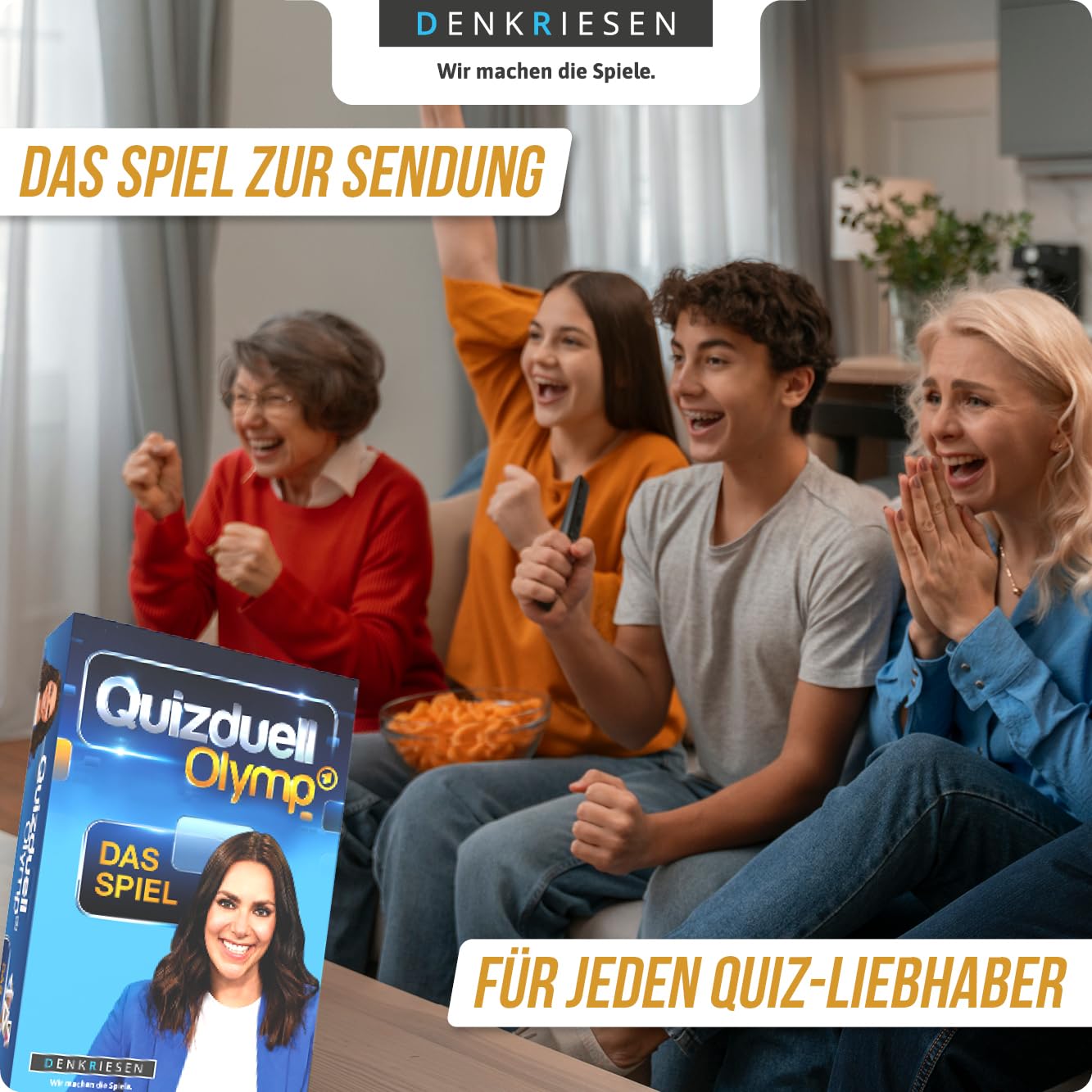 DENKRIESEN Quizduell Olymp | Brettspiel zur ARD Quizshow ab 12 Jahren 2