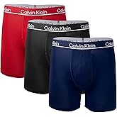 Calvin Klein Men`s Microfiber Stretch Boxer Briefs 3 Pack (Medium, Black(NP2444-003)/O_R)