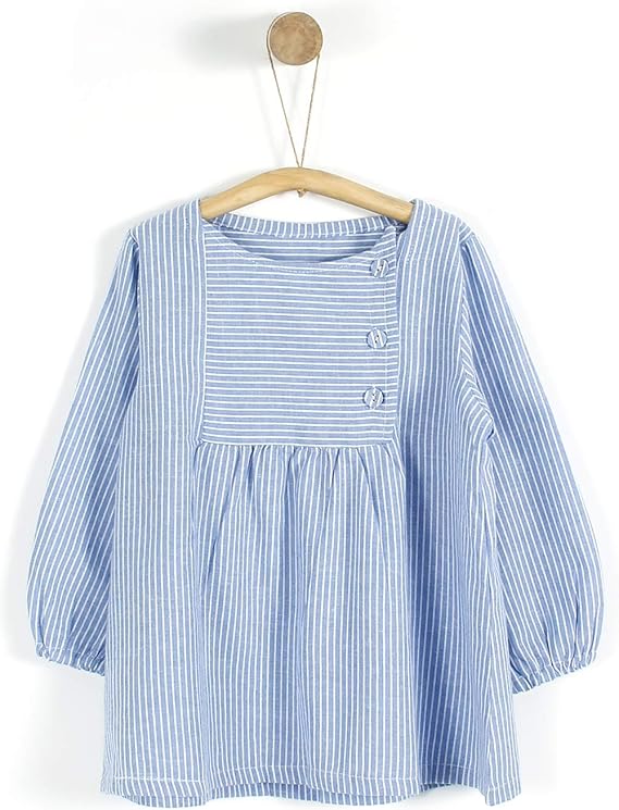Amazon 可愛い 女の子 長袖 子供服 女の子 シャツワンピース 条紋 长袖 ボーダーワンピース 1 ワンピース チュニック 通販