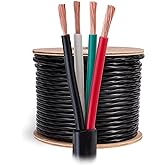 Cables Direct Online Speaker Wire 14 Gauge, 250 ft for Outdoor and Indoor Use, 14/4 CCA (Copper Clad Aluminum) Stranded Bulk Audio Cable, In Ground Direct Burial Waterproof and UV Resistant