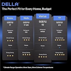 DELLA 36K BTU ODU 2 Dual Zone 12000 18000 BTU Wifi