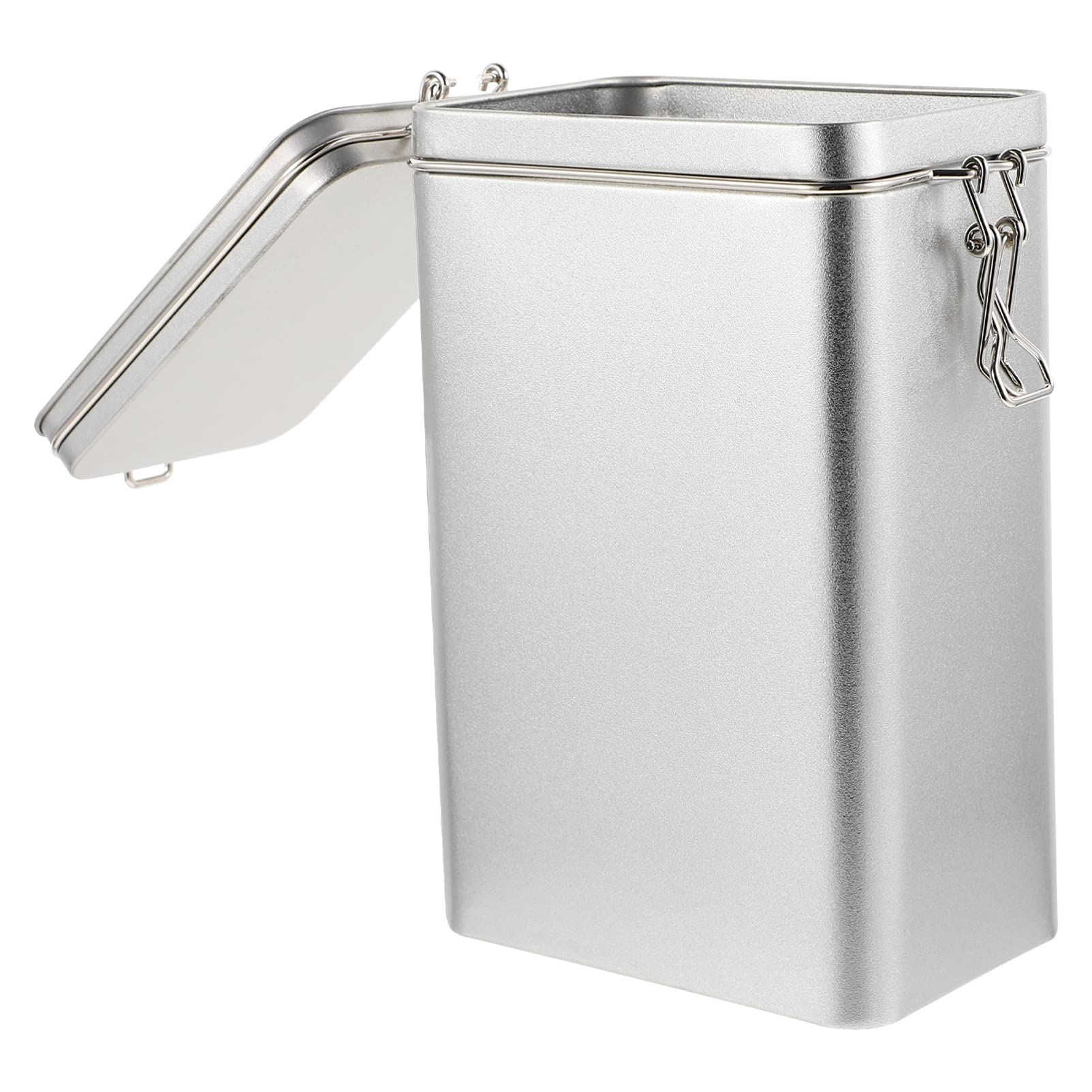 1pc Grounds Lids Container Jar Loose Storage Multi- functional Fruit Metal Milk Can Snack For Party Cover, Beans, Use Tin Cannisters Candies Stainless Tea Empty