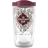 Tervis Harry Potter The Marauder's Map Made in USA Double Walled Insulated Tumbler Travel Cup Keeps Drinks Cold & Hot, 16oz, Classic